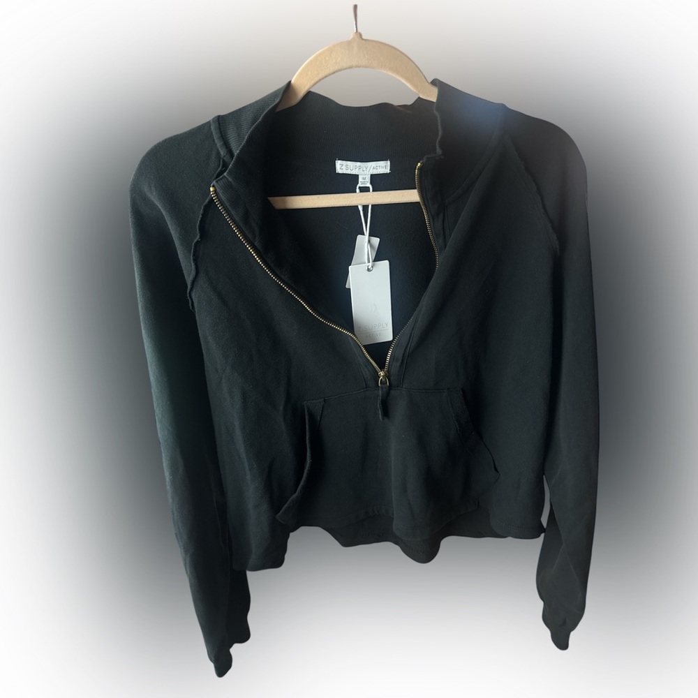 Z Supply On the Run Half Zip Sweatshirt - Picture 3 of 6
